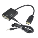 [HDVG-2025-BK] Convertidor HDMI a VGA con Salida de Audio — galería 1