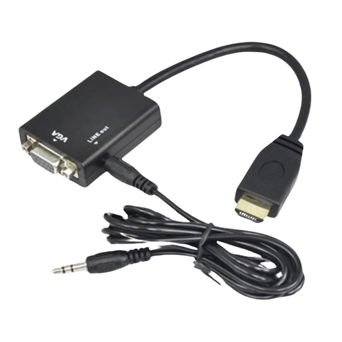 [HDVG-2025-BK] Convertidor HDMI a VGA con Salida de Audio — galería 3