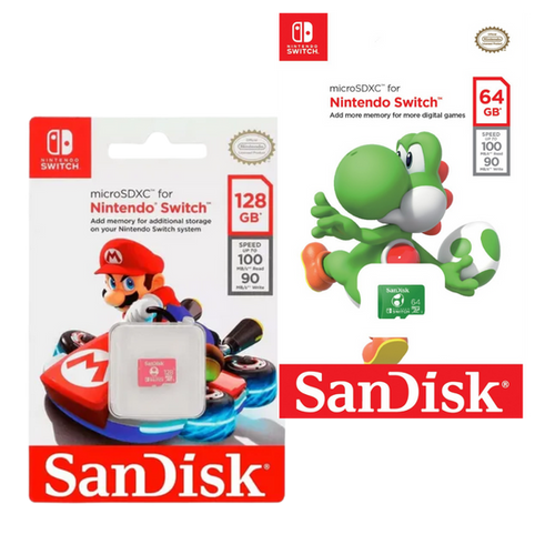 [619659204518] Memoria MicroSDXC SanDisk para Nintendo Switch – 64GB y 128GB — galería 1