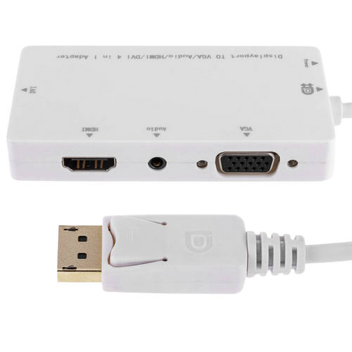 Convertidor DisplayPort Macho a VGA, HDMI, DVI Hembra